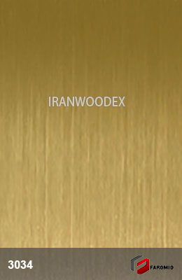 هایگلاس فرامید کد ۳۰۳۴ اینوکس طلایی براق (InoxGold)